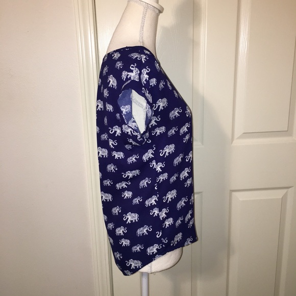 Pink Rose Elephant Print Top - Picture 8 of 10